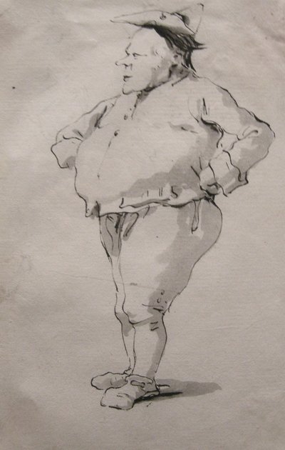 Caricature of a Man by Giovanni Battista Tiepolo